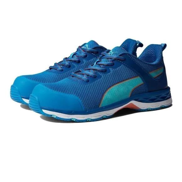 Puma Safety Beat Low 2.0 Tennis Shoes NWOB Women's Size 7M Steel Toe Turquoise