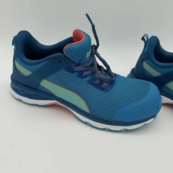 Puma Safety Beat Low 2.0 Tennis Shoes NWOB Women's Size 7M Steel Toe Turquoise