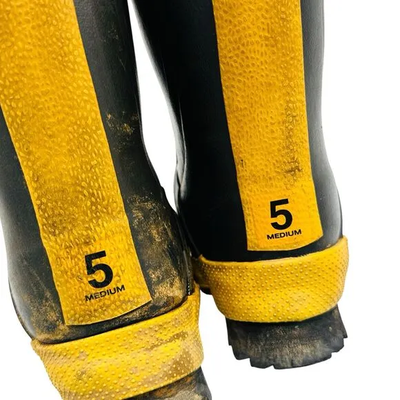 Ranger FireWalker Boots Nomex Lining Steel Toe Size 5 Medium Black Yellow EUC