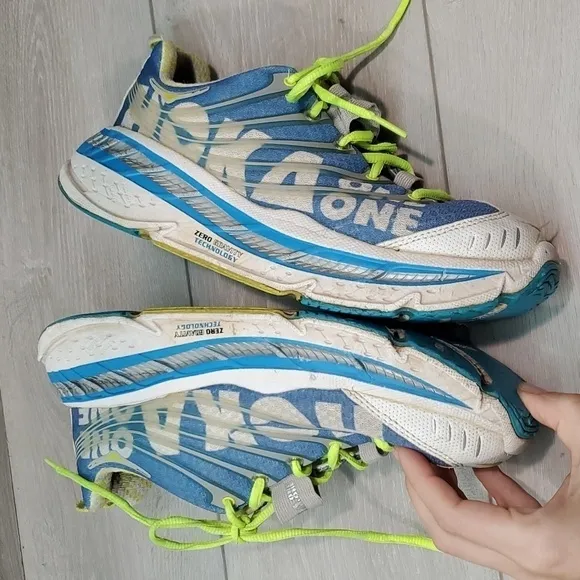 Rare Hoka One One Mens Stinson Tarmac Athletic Running Sneakers shoes sz 9