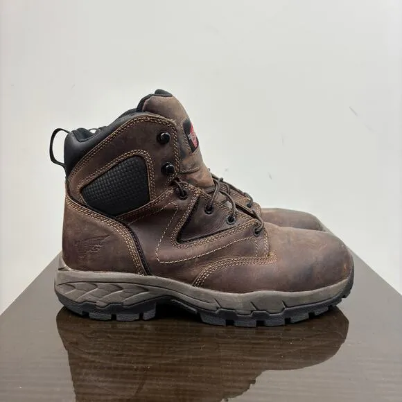 Red Wing 2205 6&quot; Aluminum Safety Toe Lace Up Boots Men's 9 Workwear Hike