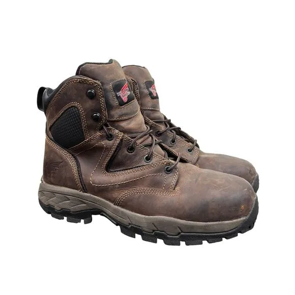 Red Wing 2205 6&quot; Aluminum Safety Toe Lace Up Boots Men's 9 Workwear Hike