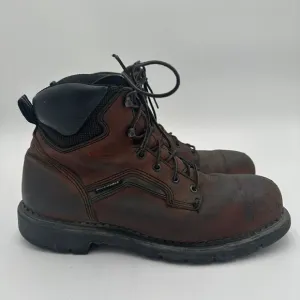 Red Wing 2226 Dyna-Force Mens Safety Toe Brown Leather Work Sport Boots Size 12