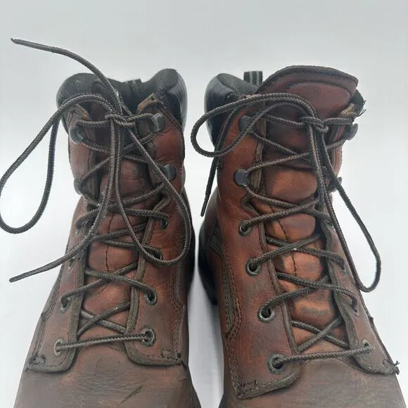 Red Wing 2226 Dyna-Force Mens Safety Toe Brown Leather Work Sport Boots Size 12
