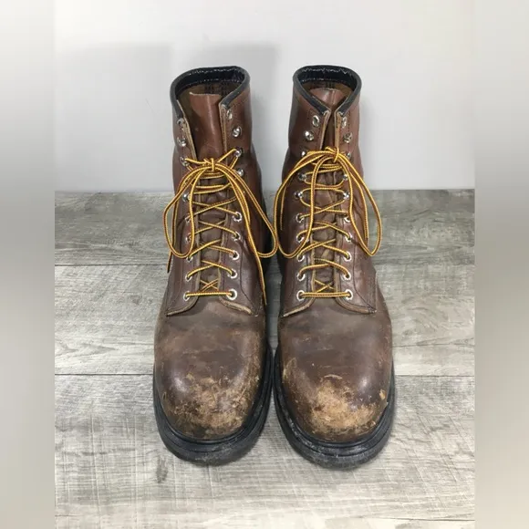 Red Wing 2233 Supersole Leather Work Safety Toe EH Mens Boots Size 9.5 Wide