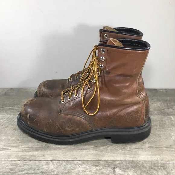 Red Wing 2233 Supersole Leather Work Safety Toe EH Mens Boots Size 9.5 Wide