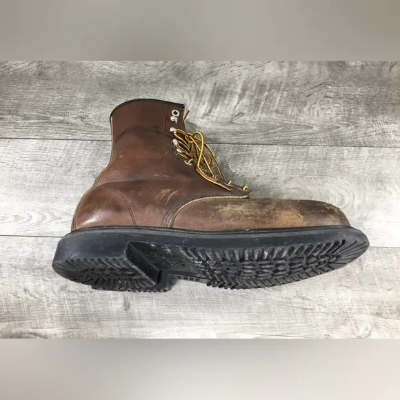 Red Wing 2233 Supersole Leather Work Safety Toe EH Mens Boots Size 9.5 Wide