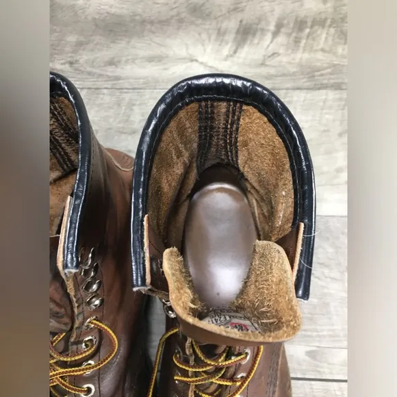 Red Wing 2233 Supersole Leather Work Safety Toe EH Mens Boots Size 9.5 Wide