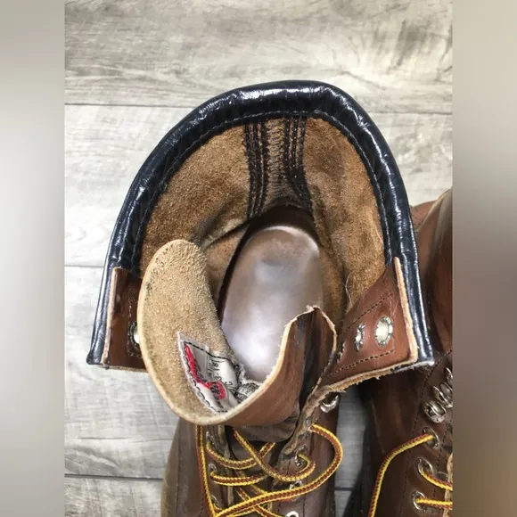 Red Wing 2233 Supersole Leather Work Safety Toe EH Mens Boots Size 9.5 Wide