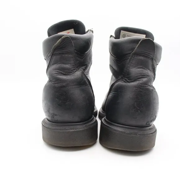 Red Wing 3507 Men’s 9.5 D Supersole 2.0 6” CSA Safety Toe Black Leather Boots