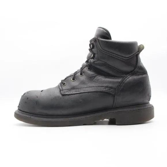 Red Wing 3507 Men’s 9.5 D Supersole 2.0 6” CSA Safety Toe Black Leather Boots