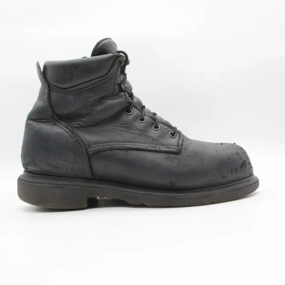 Red Wing 3507 Men’s 9.5 D Supersole 2.0 6” CSA Safety Toe Black Leather Boots