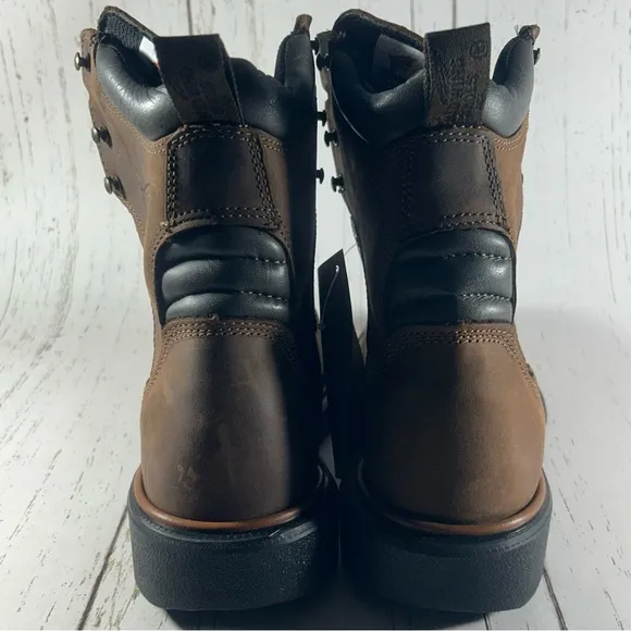 Red Wing 4200 DynaForce Men’s Leather Waterproof Safety Boots Brown Size 8 EE