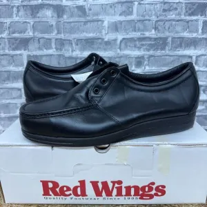 Red Wing 6604 Steel Toe Moc Toe Shoes Black Leather USA‎ Mens Size 12 EEE New
