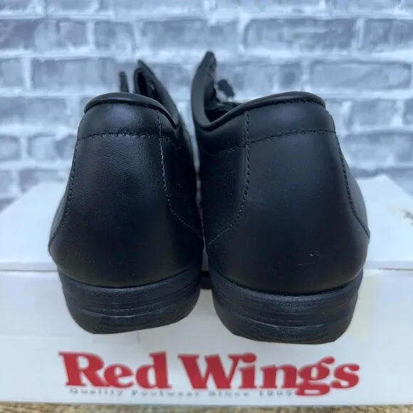 Red Wing 6604 Steel Toe Moc Toe Shoes Black Leather USA‎ Mens Size 12 EEE New