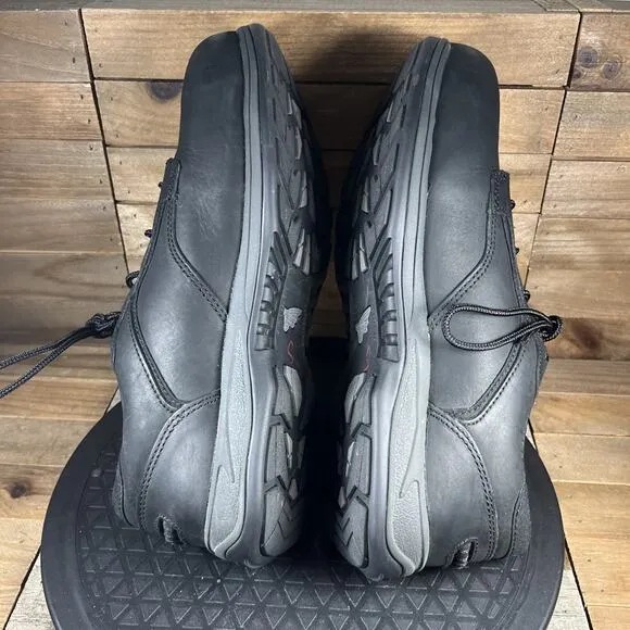 Red Wing 6709 Shoes Men's Size 9 D Safety Steel Toe Work Shoes Black Leather