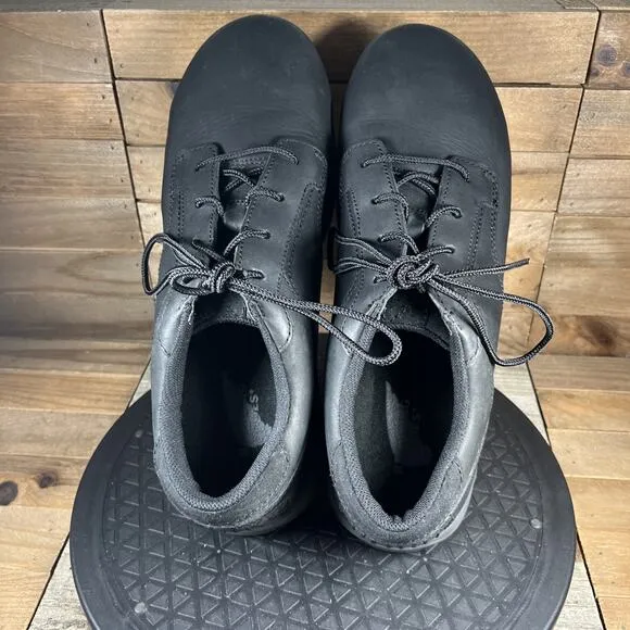 Red Wing 6709 Shoes Men's Size 9 D Safety Steel Toe Work Shoes Black Leather