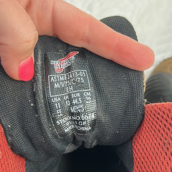 Red Wing Boots •11 EE• TruHiker Waterproof Safety Toe Hiker Leather