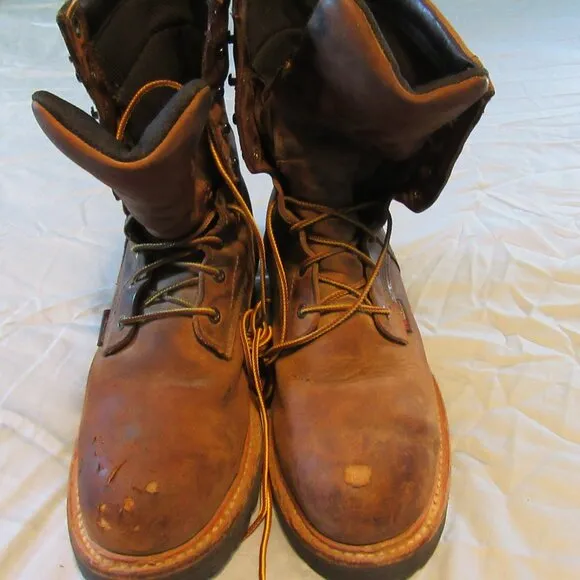 Red Wing Boots Loggermax Men's 9-inch Waterproof Safety Toe Boots Size 9.5