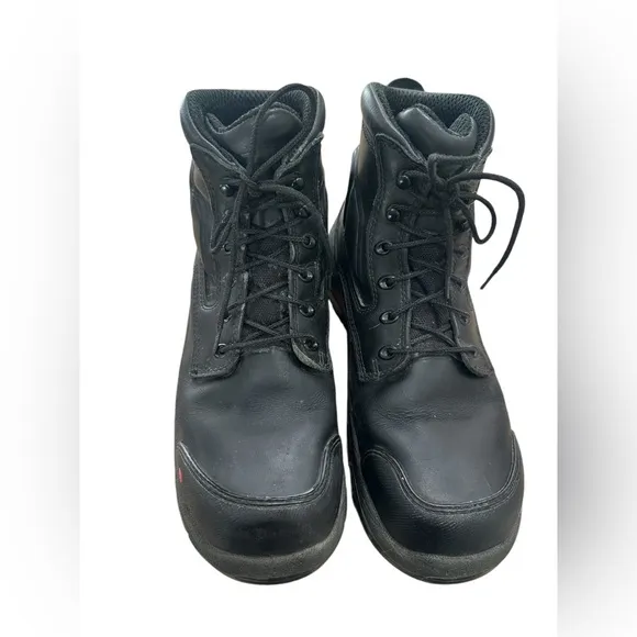 Red Wing Boots Mens 10D Black Style 2407 Safety King Toe ADC 6-Inch