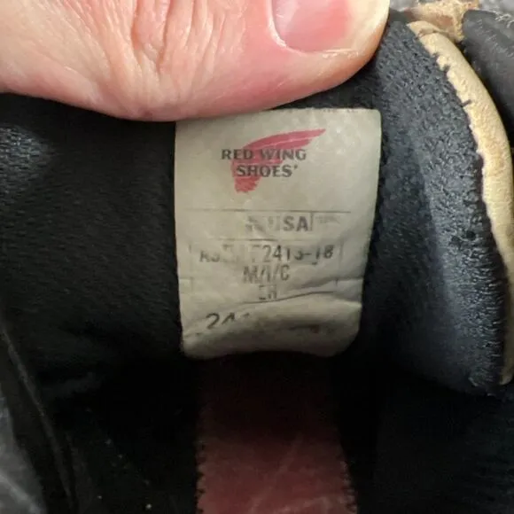 Red Wing Burnside Waterproof Boots Mens 11 Safety Toe Leather Vibram Made in USA