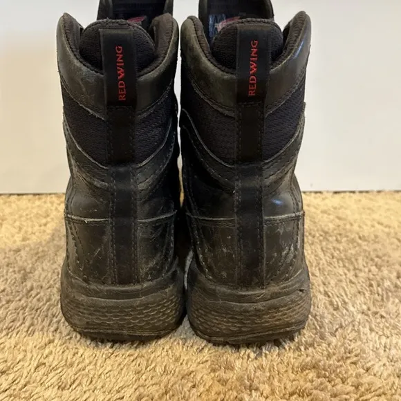 Red Wing Exos Lite # 2455 8&quot; black work boots Safety Toe Size 6.5 D