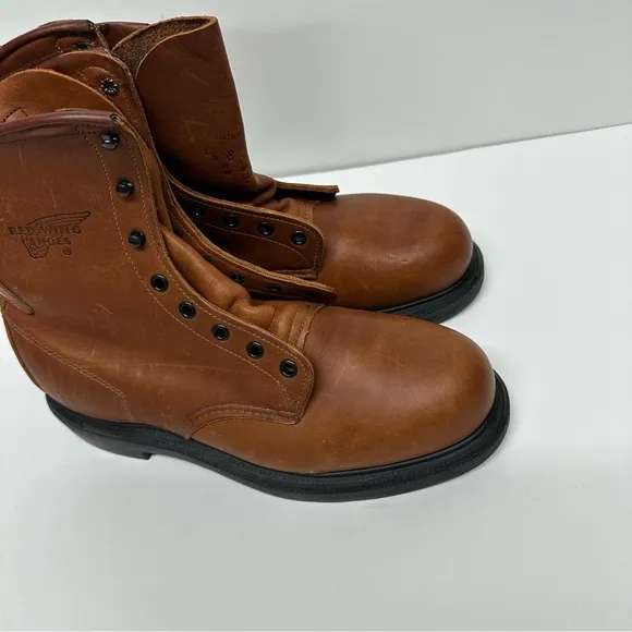 Red Wing Grade 1 Leather Safety Boots with Metatarsal guard
