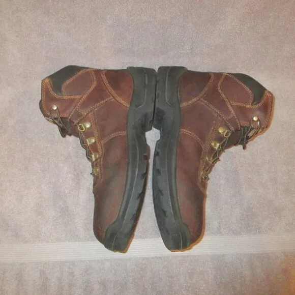 Red Wing Irish Setter Ely Leather Safety Toe Work Boots Size 11.5 EE Waterproof