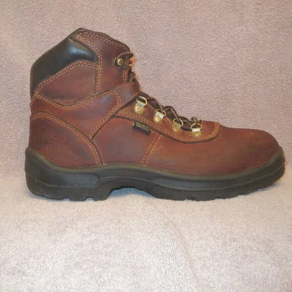 Red Wing Irish Setter Ely Leather Safety Toe Work Boots Size 11.5 EE Waterproof