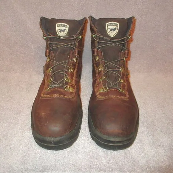 Red Wing Irish Setter Ely Leather Safety Toe Work Boots Size 11.5 EE Waterproof