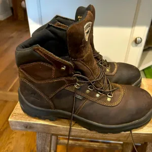Red Wing Irish Setter Ely Leather Safety Toe Work Boots Size 13 M Waterproof