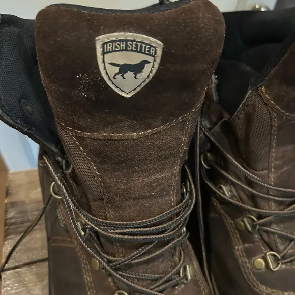 Red Wing Irish Setter Ely Leather Safety Toe Work Boots Size 13 M Waterproof
