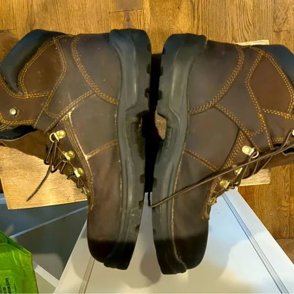 Red Wing Irish Setter Ely Leather Safety Toe Work Boots Size 13 M Waterproof
