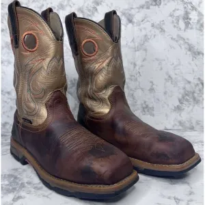 Red‎ Wing Irish Setter Women's Size 9B US Brown Leather Safety Toe Boots 83206