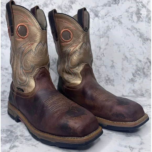 Red‎ Wing Irish Setter Women's Size 9B US Brown Leather Safety Toe Boots 83206