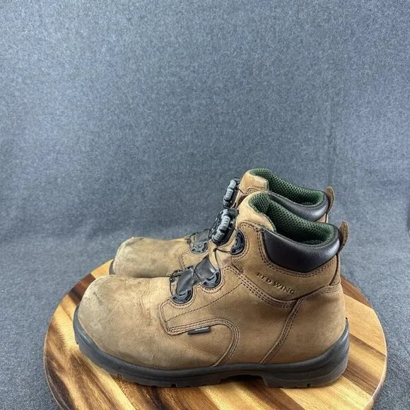 Red Wing King Toe 6&quot; BOA Mens Size 12 Boots Leather 2298 Steel Toe Work Safety