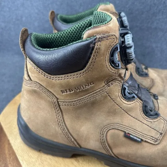 Red Wing King Toe 6&quot; BOA Mens Size 12 Boots Leather 2298 Steel Toe Work Safety