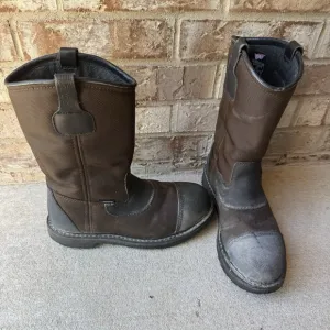 Red Wing Men's Maxbond Pecos 2499 Waterproof Safety Toe Work Boots Sz 9 D Flaw