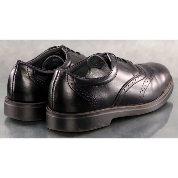 Red Wing Men's Wingtip Oxfords Steel Toe Work Shoes Size 8 D Leather Black 8701