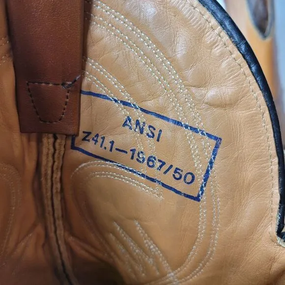 Red Wing Pecos 2282 Mens Size 10 EE Safety Toe Cowboy Western Work Boots