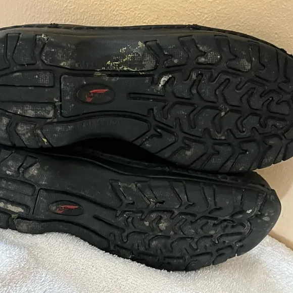 Red wing SD Safety Black Steel Toe Shoes Sz 6