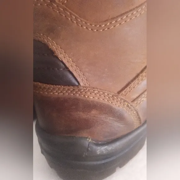Red Wing Shoes F2413-11 Leather Work Steel Toe Boots Men's Size 11.5B