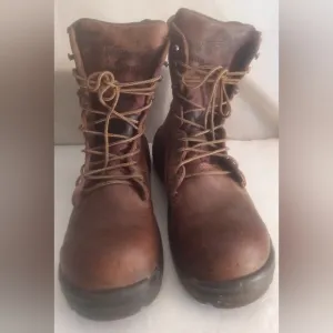 Red Wing Shoes F2413-11 Leather Work Steel Toe Boots Men's Size 11.5B