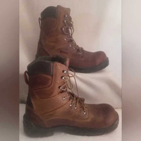 Red Wing Shoes F2413-11 Leather Work Steel Toe Boots Men's Size 11.5B