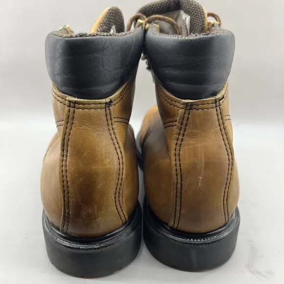 Red Wing Steel Toe Gore-Tex Work Boots Men Size 9.5 EE Brown Leather Lace Shoes