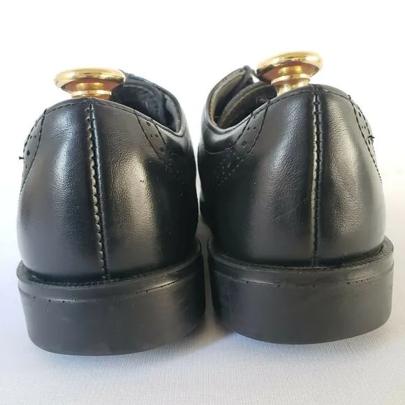 Red Wing Steel Toe Oxford Black Leather Brogue Wingtip Dress Shoe Men Sz 8.5 EE