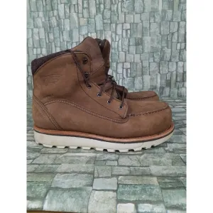 Red Wing Traction Tred Women 8 D Brown Leather Waterproof Safety Toe Boots