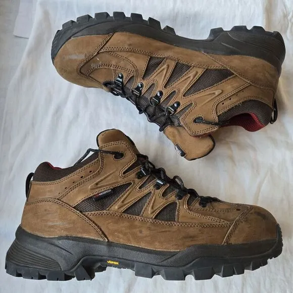Red Wing TruHiker 6672 Waterproof Steel Safety Toe 3'' Boots Brown Size 14 D
