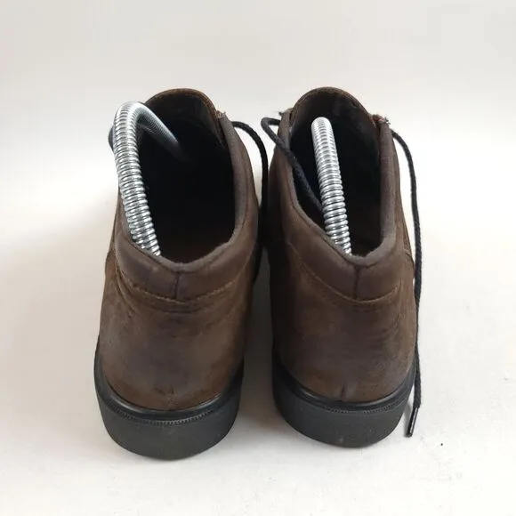 RED WING Women's Brown Leather Lace Up flat Shoes 2383 Size 8B
