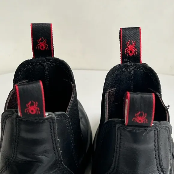Redback Easy Escape UBBK Black Leather Steel Toe Black Slip On Safety Boots